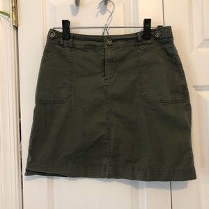 Per Se | Cargo Skirt Olive Green Size 6